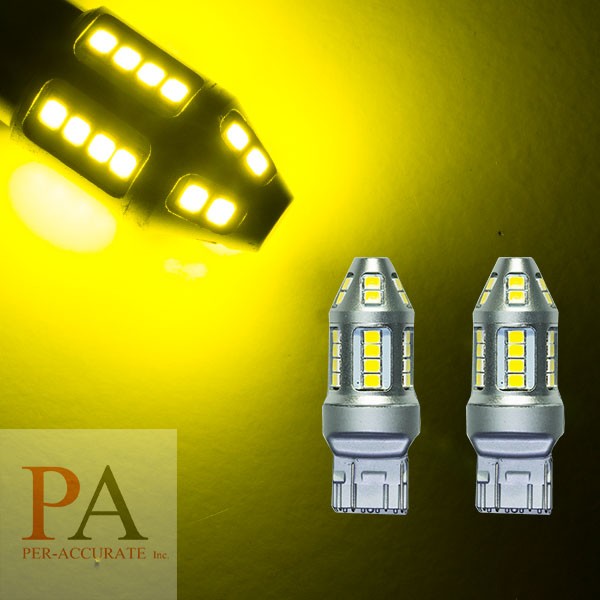 【PA LED】特調光色 T20 7443 7440 30晶 2835 SMD LED 黃金光 黃光 方向燈 維大力光色, , large
