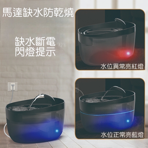 Petmii小鯨魚智能飲水機(USB插電款)黑, , large