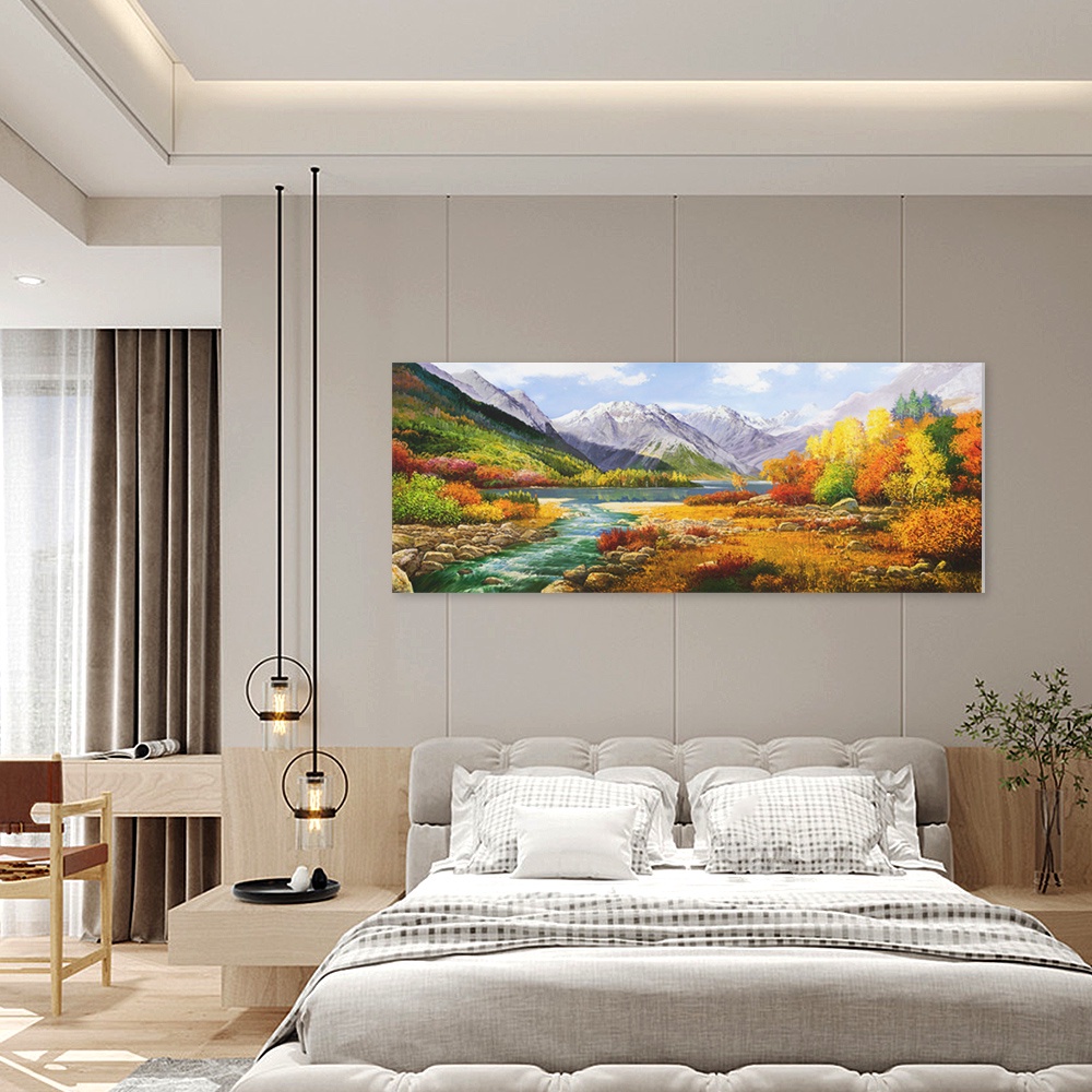 【御畫房】香格里拉 國家一級畫師手繪油畫60&times;120cm(VF-32), , large