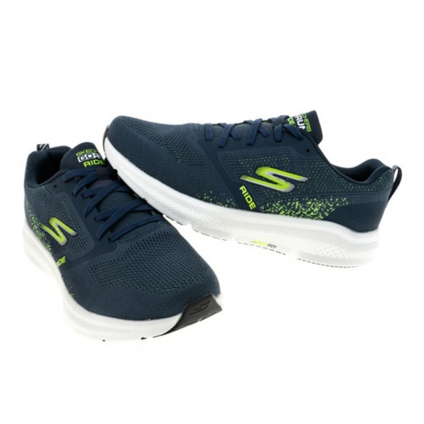 Skechers Go Run Ride X 男 慢跑鞋 競速 跑鞋 寬楦 避震 深藍 [246095WWNVGR], , large