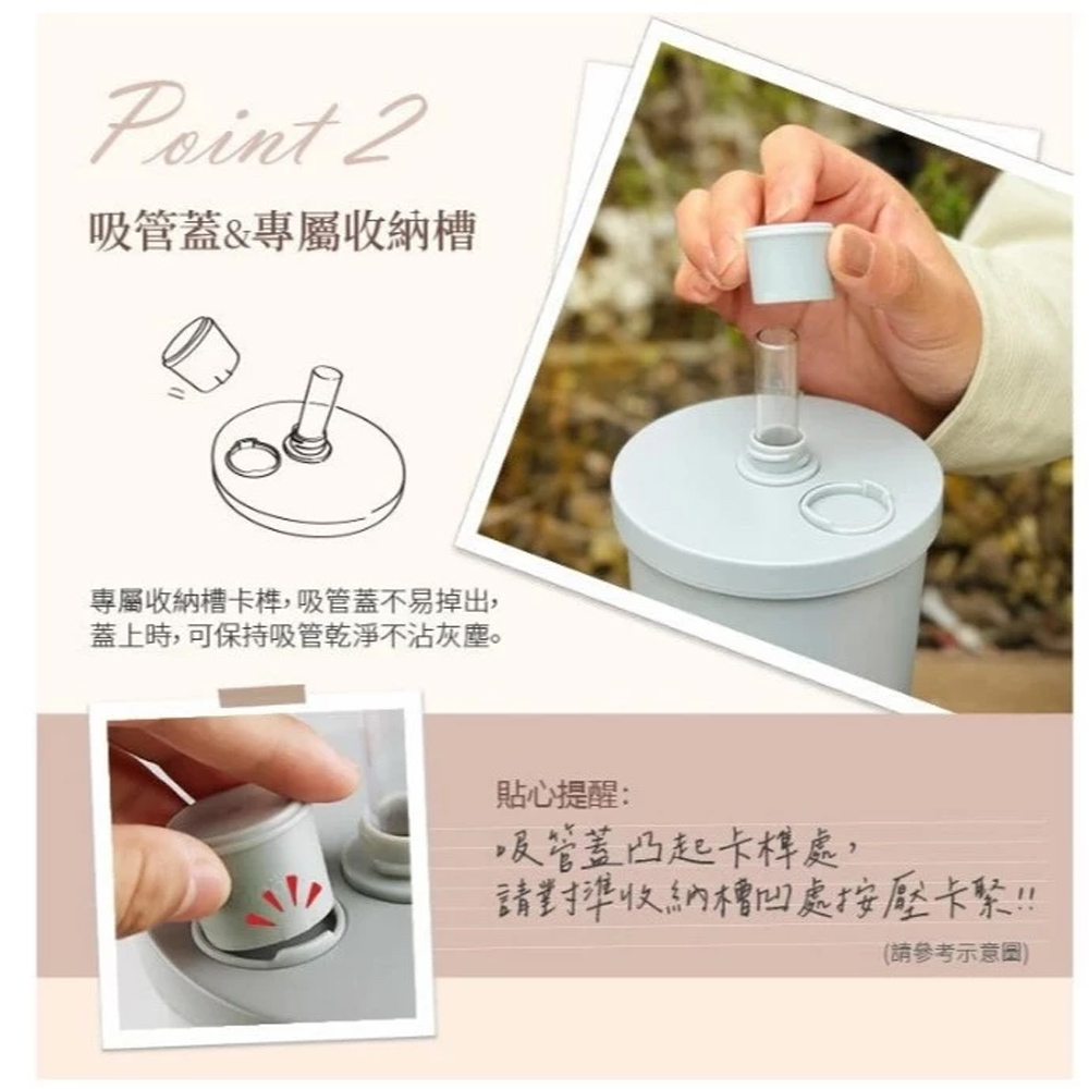 康寧 鋅light輕瓷保溫保冰跳跳吸管杯850ML (紫羅蘭) SN-BZ850DP, , large
