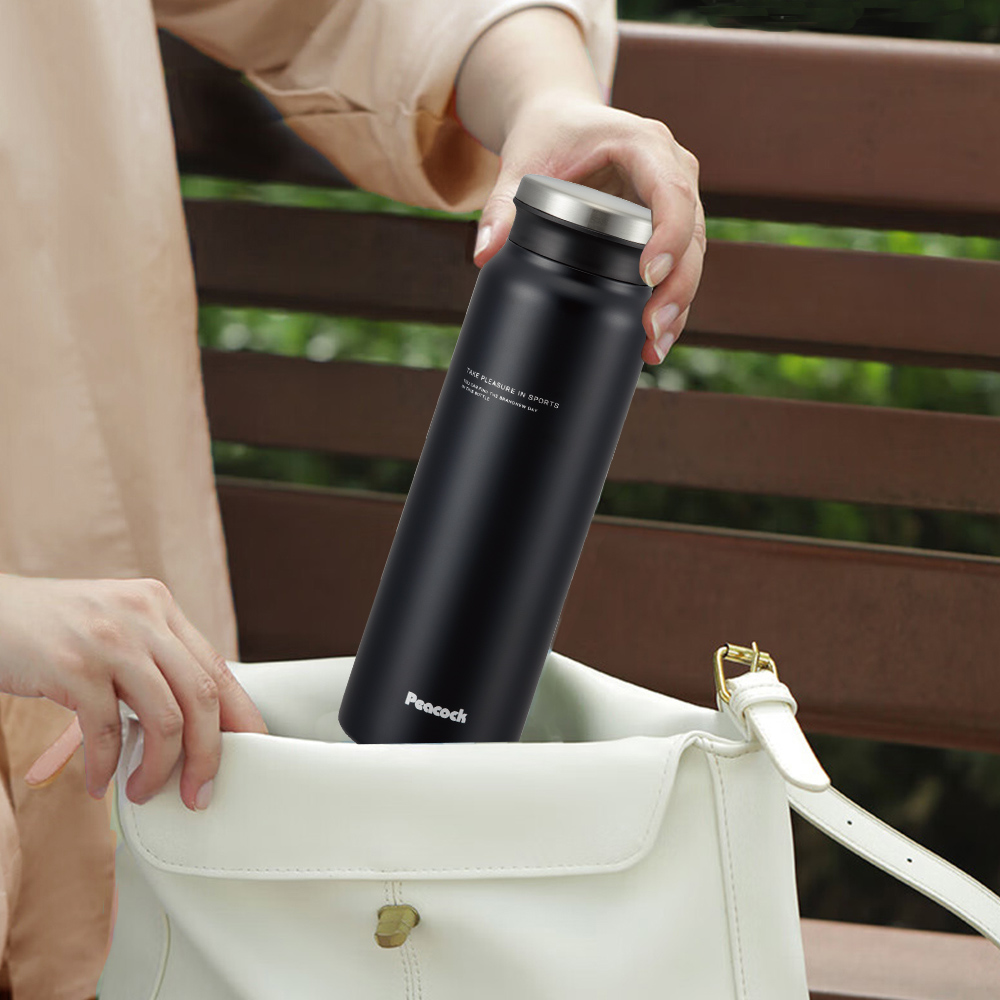【日本孔雀Peacock】商務休閒不鏽鋼保冷保溫杯800ML(防燙杯口設計)-任選色, , large