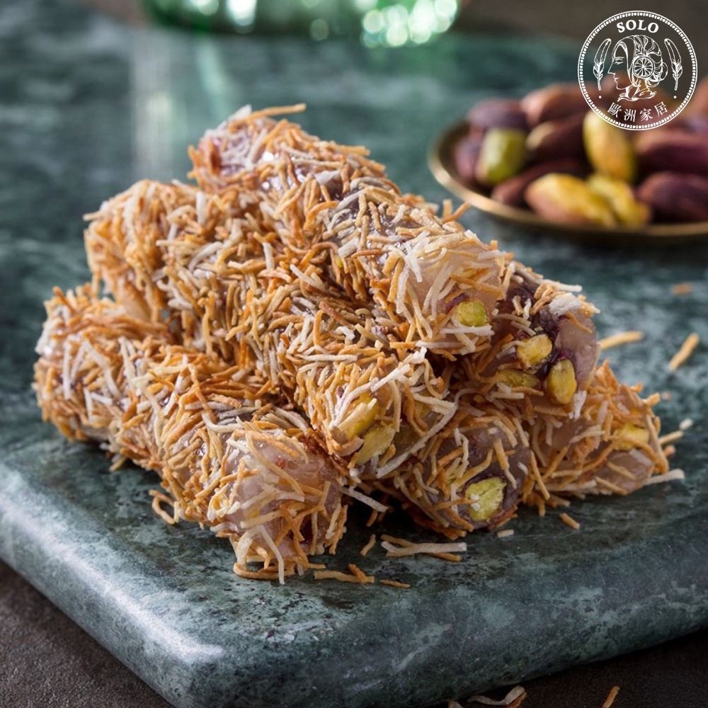 [SOLO Vintage] Kadayif Turkish Delight Finger Rolls Box 300g Natural Ingredients Made in Turkey, , large