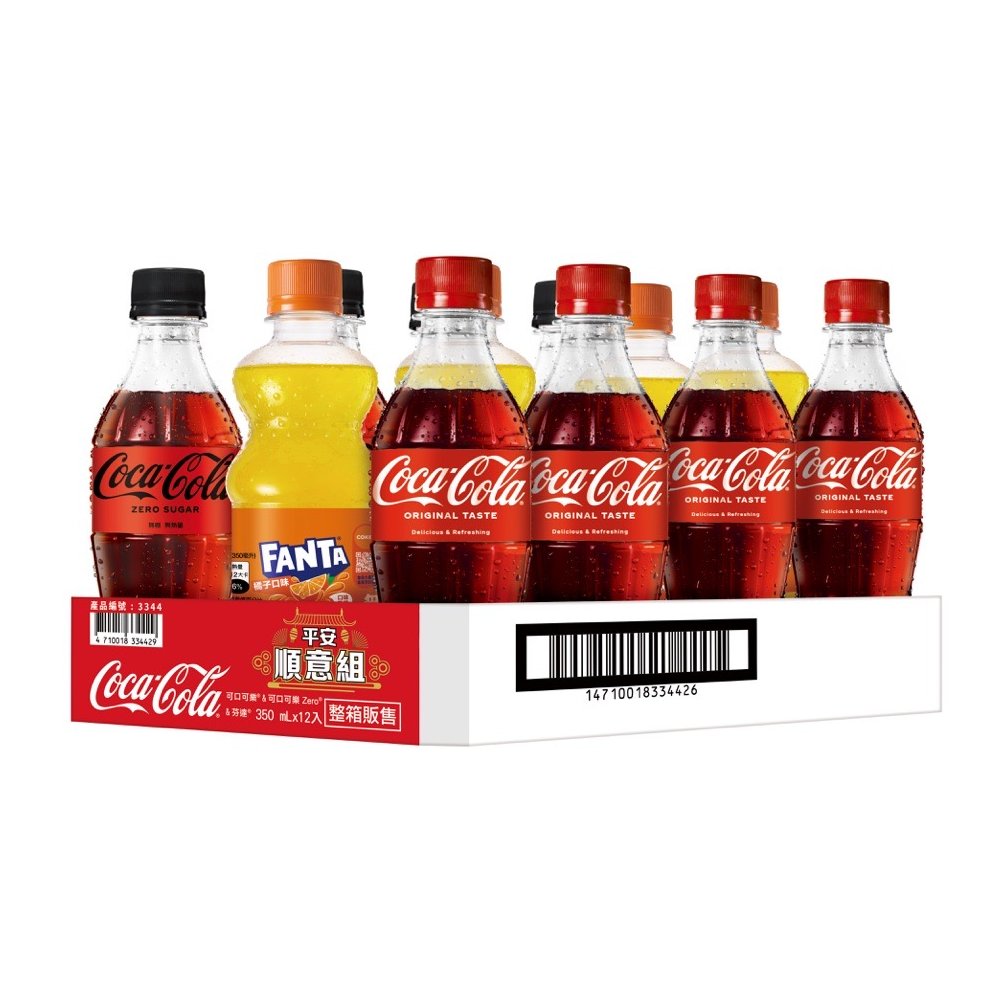 可口可樂平安順意組350ml X12, , large