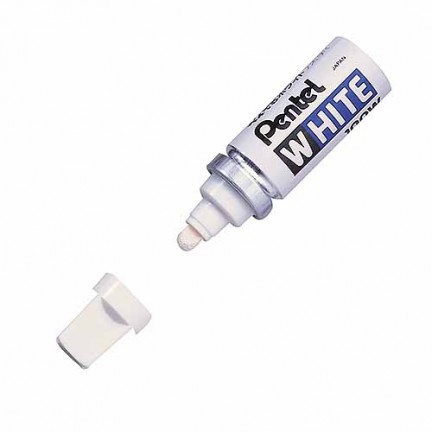【 Pentel 飛龍 】白色油漆筆 粗字 6.6mm /支 X100W, , large