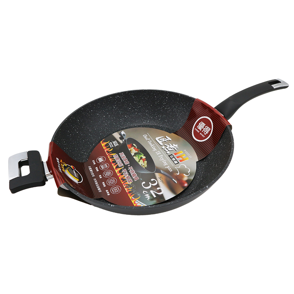 匠煮德國科技不沾IH深型平煎鍋-32cm-2支, , large