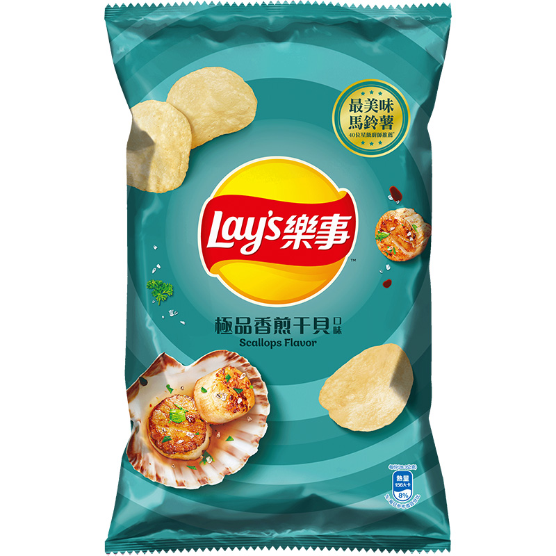 樂事極品香煎干貝口味洋芋片85G, , large