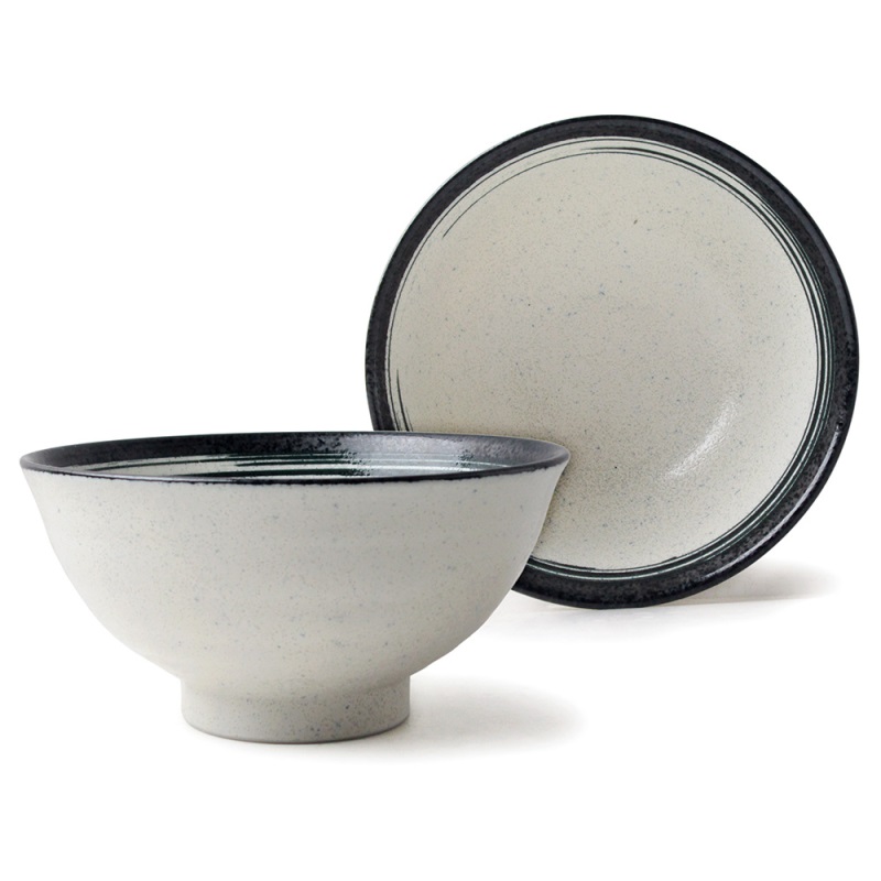 [豐名日本餐具] 5.0和井 黑結晶邊 / H116-5WW, , large