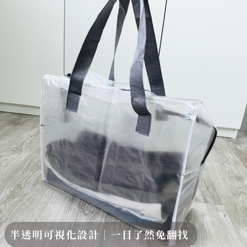 〔本野有限公司〕日本輕透多功能大型收納袋(M號)【2入組】, , large