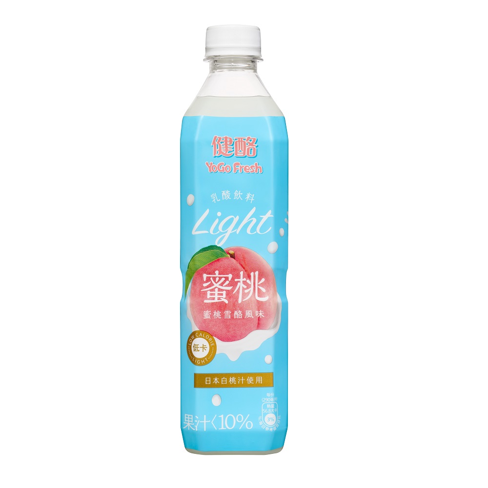 健酪乳酸飲料 蜜桃雪酪風味(低卡)580ml*4, , large