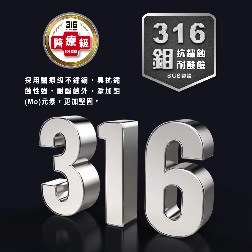 【美國MotherGoose鵝媽媽】醫療級316不鏽鋼 利歐IH導磁七層複合金炒鍋36cm 316不鏽鋼 炒鍋 深炒鍋, , large