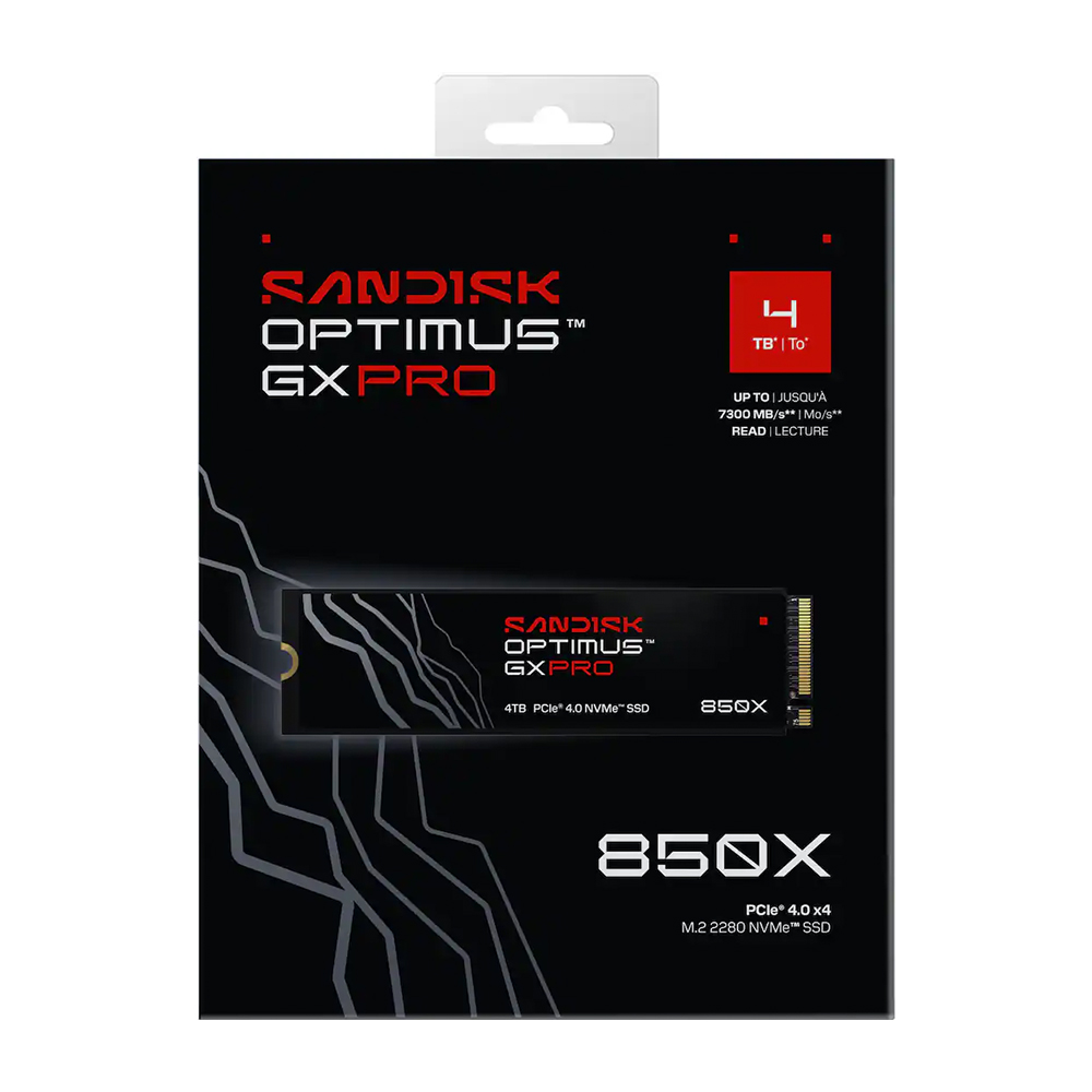 【SanDisk】Optimus GX PRO 850X NVMe 4TB 無散熱片 SSD M.2 2280 代理商保固公司貨, , large
