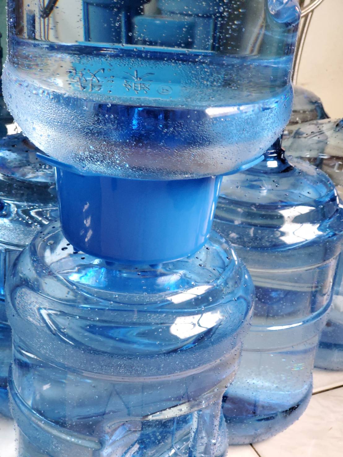 一體成型礦泉水/桶裝水/蒸餾水桶 專用可疊式底座/支架 (圓), , large