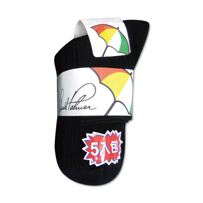 A.P雨傘嚴選1/2休閒襪(5入), , large