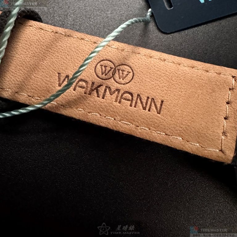 [星晴錶業]WAKMANN手錶,44mm,WA00039黑色錶面黑錶殼深黑色複合材質錶帶款, , large