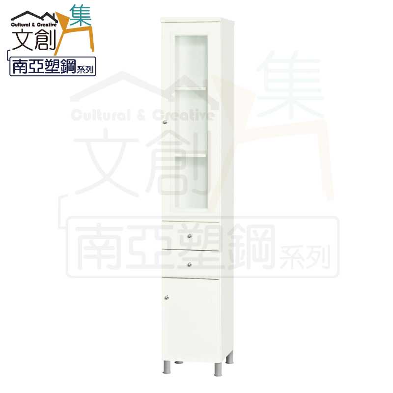 【文創集】雷蒙 環保1.1尺南亞塑鋼二門二抽高鞋櫃(客約商品), , large