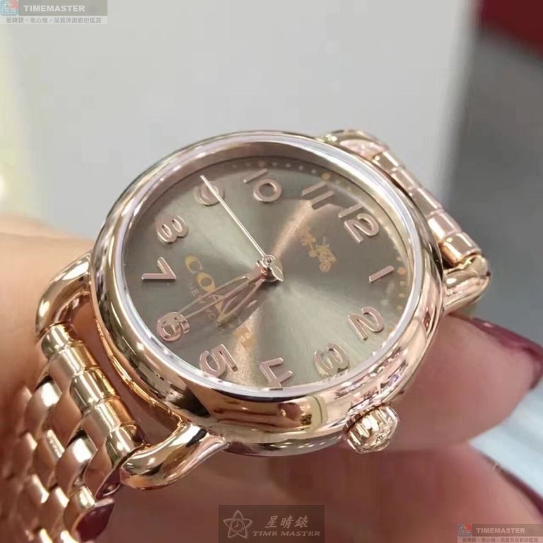 [星晴錶業]COACH手錶,24mm,CH00111玫瑰金色錶面玫瑰金錶殼玫瑰金色精鋼錶帶款, , large