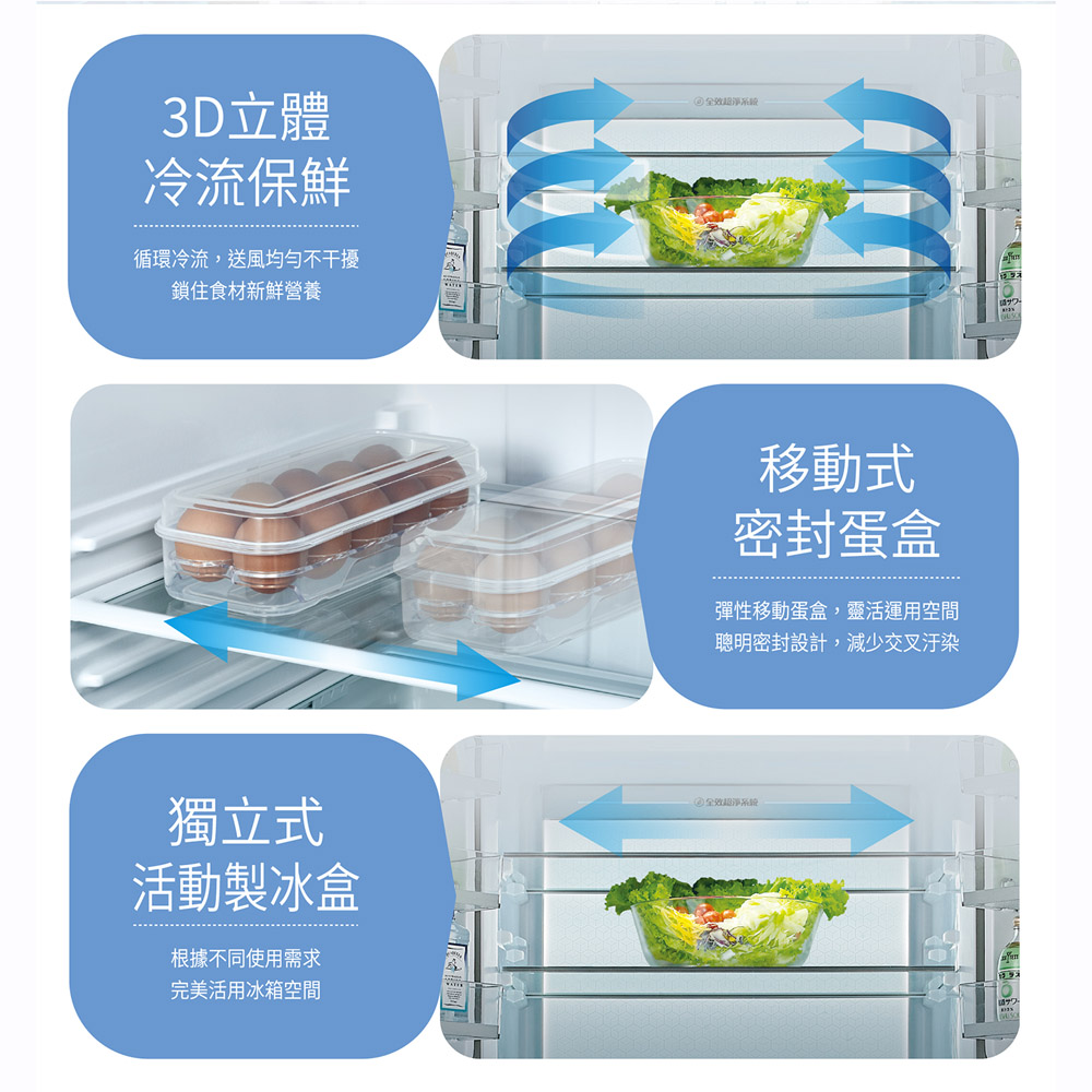 SANLUX台灣三洋 535L雙門-3度微凍室變頻電冰箱 SR-V533B, , large