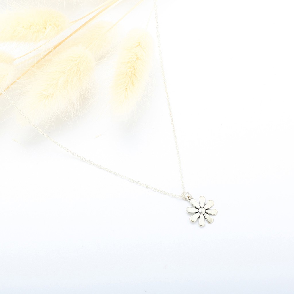 【Angel & Me】小花 雛菊 Daisy Flower s925 純銀 項鍊 禮物, , large