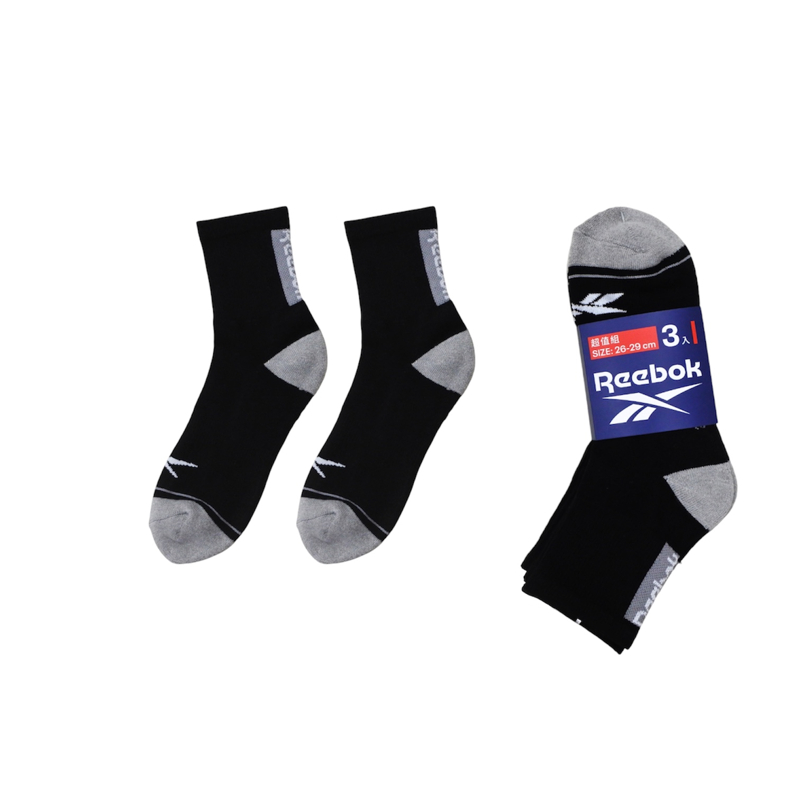 Reebok除臭1/2厚底襪3入組, , large