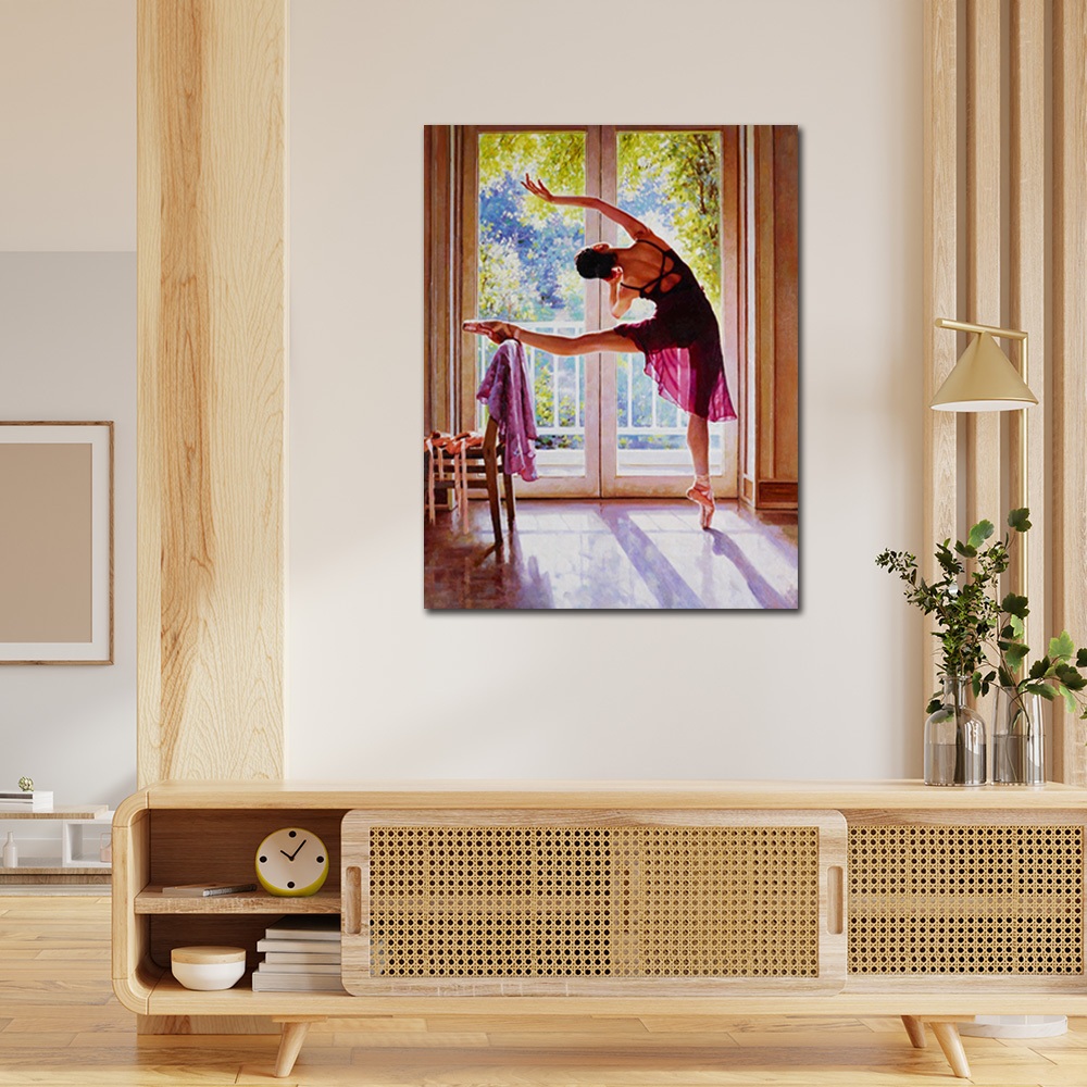 【御畫房】芭蕾舞之二 國家一級畫師手繪油畫60&times;80cm(VF-161), , large