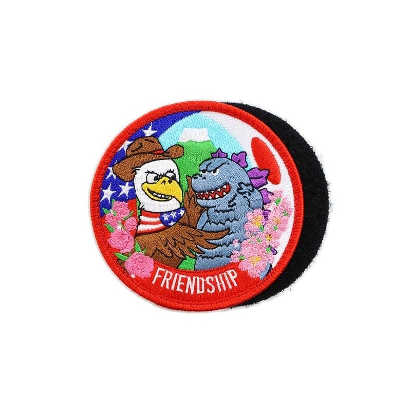 【K.T.Tactical 鎧德】美日友誼章刺繡臂章｜戰術魔鬼氈識別章・軍風裝備必備｜K.T.Tactical 鎧德, , large