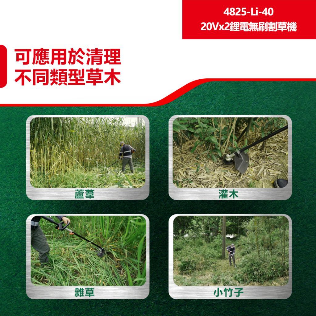 WIN五金 DEVON 大有 10吋充電無刷割草機 40V (20V+20V) <4825-Li-40+5.0電池組> 除草機 電動割草機, , large