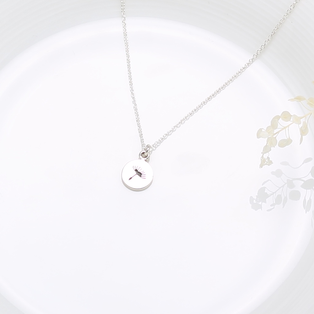 【Angel & Me】Dandelion Birth Flower October (small) s925 sterling silver necklace, , large