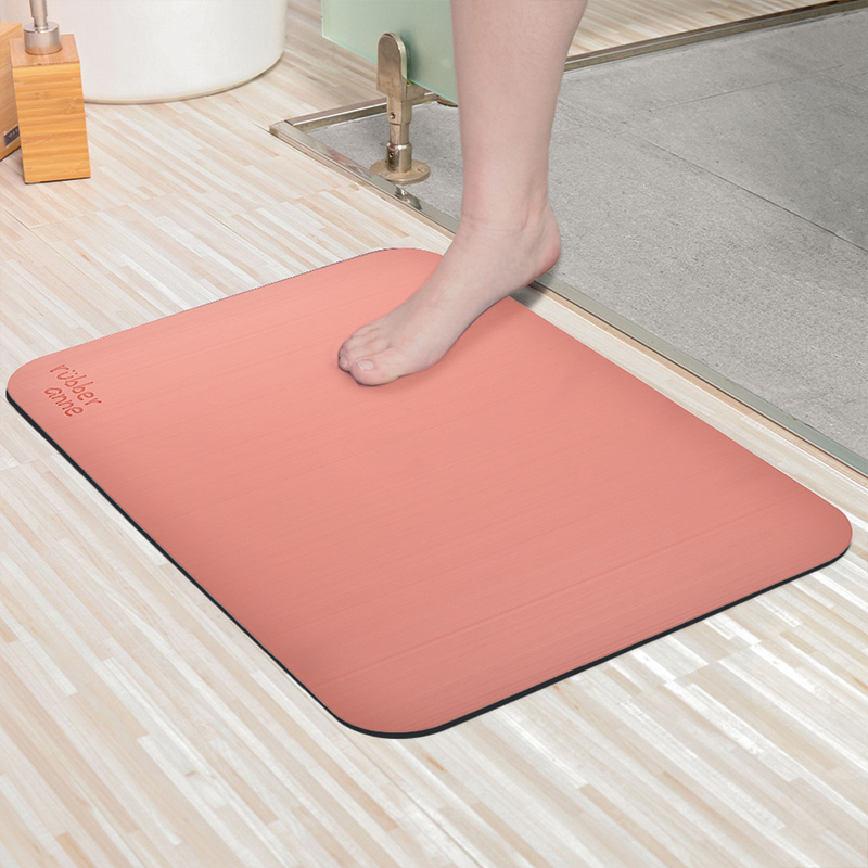 【Monster】 Soft Diatomaceous Earth Absorbent Mat &ndash; Silk Texture (60x40cm) &ndash; Brick Red, , large