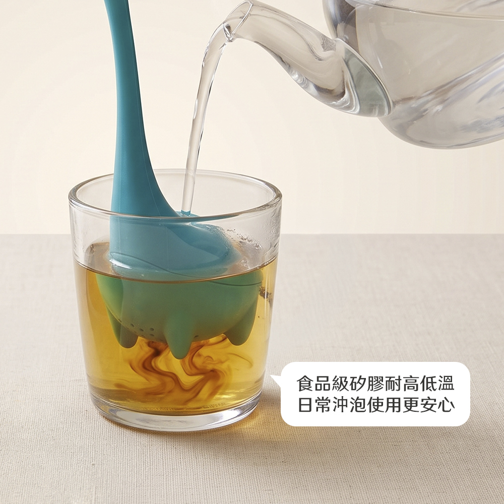 【上手家居】水怪造型矽膠茶漏(茶具/泡茶器/茶葉濾網/濾茶器/泡茶/茶葉過濾器/茶濾), , large