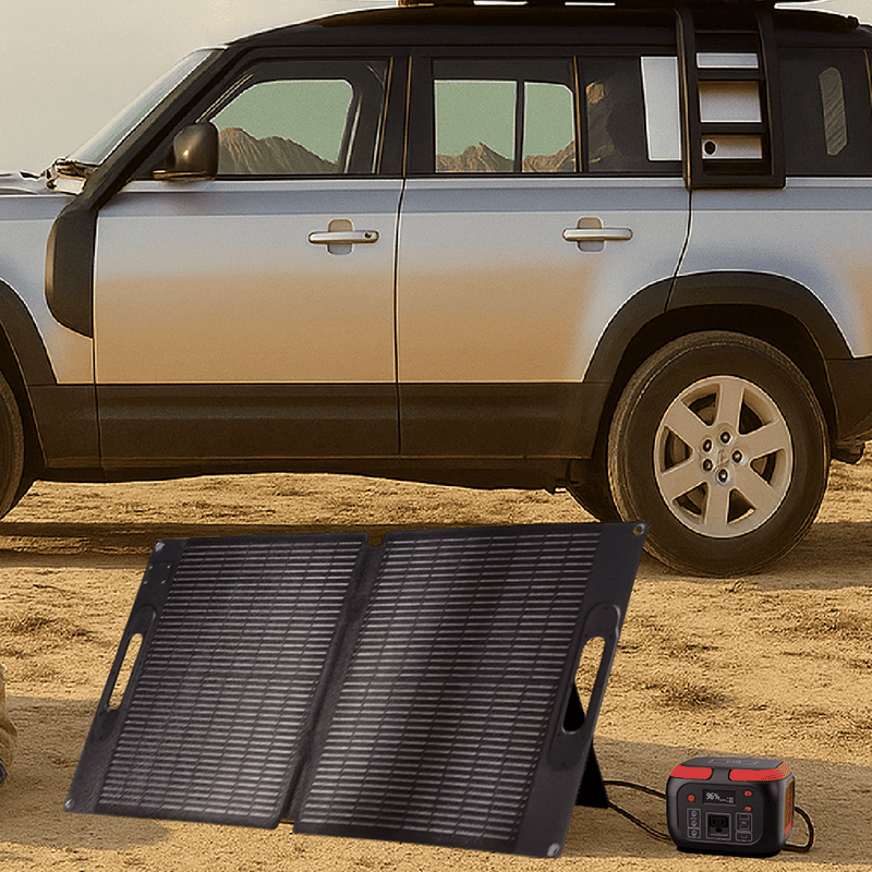 【iSOLAR】60W輕型可折疊太陽能板 輕量 露營 登山 車泊 旅行 戶外充電 太陽能充電板 備用電源 充電器 便攜環保綠能, , large