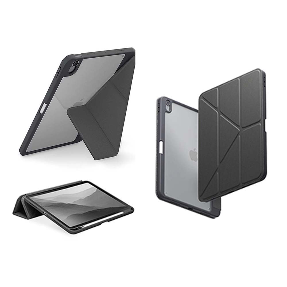 【山水之寶】UNIQ iPad Pro 11吋 M4/M5（2024/2025版）保護套 Moven磁吸帶筆槽透明平板保護套原廠公司貨, 灰色, large