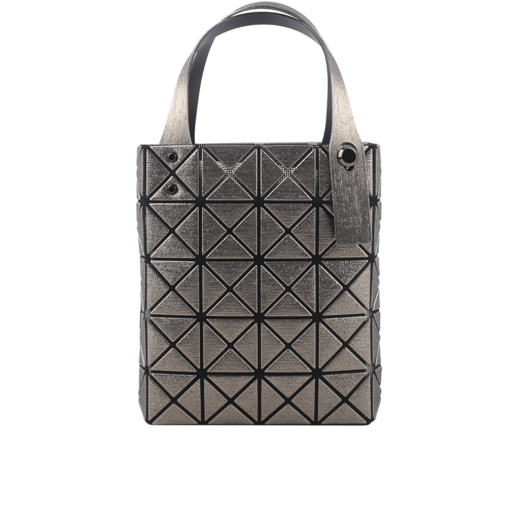 ISSEY MIYAKE BAO BAO 5X4 立體金屬色迷你方盒手提包/槍銅色, , large