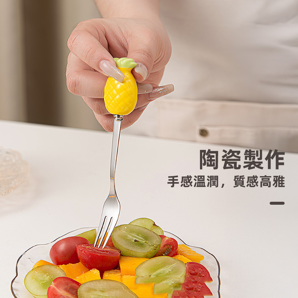 ceramic-fruit-fork-set, , large