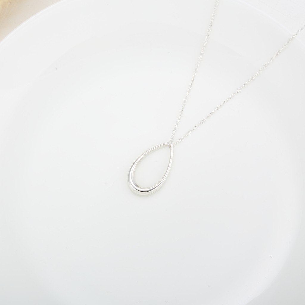 【Angel & Me】Waterdrop raindrop s925 sterling silver necklace Valentine Day gift, , large