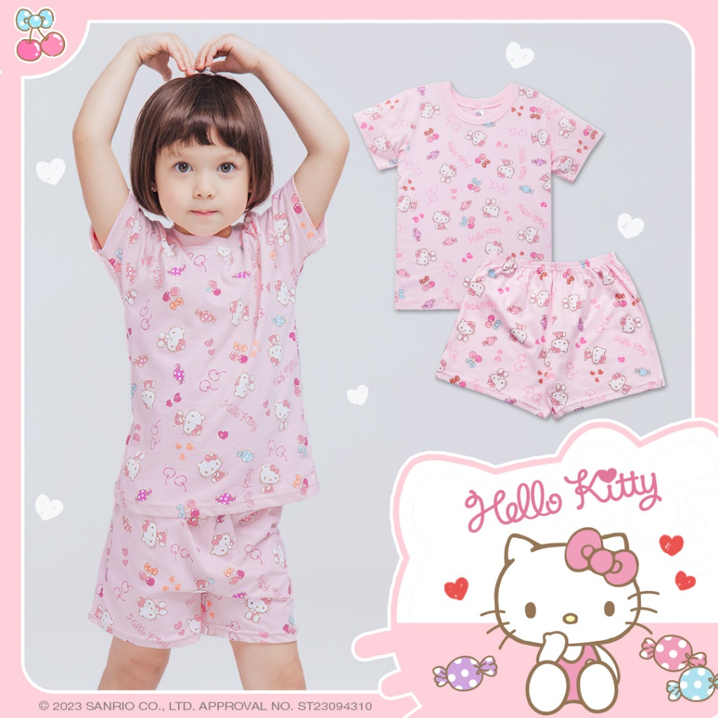 (多款)三麗鷗 Kitty純棉短袖套裝【旺達棉品】KT-NF001, , large
