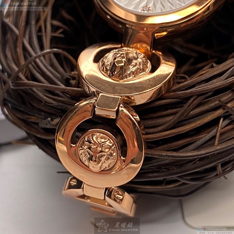 [星晴錶業]VERSUS VERSACE手錶,28mm,VV00359白色錶面玫瑰金錶殼玫瑰金色精鋼錶帶款, , large