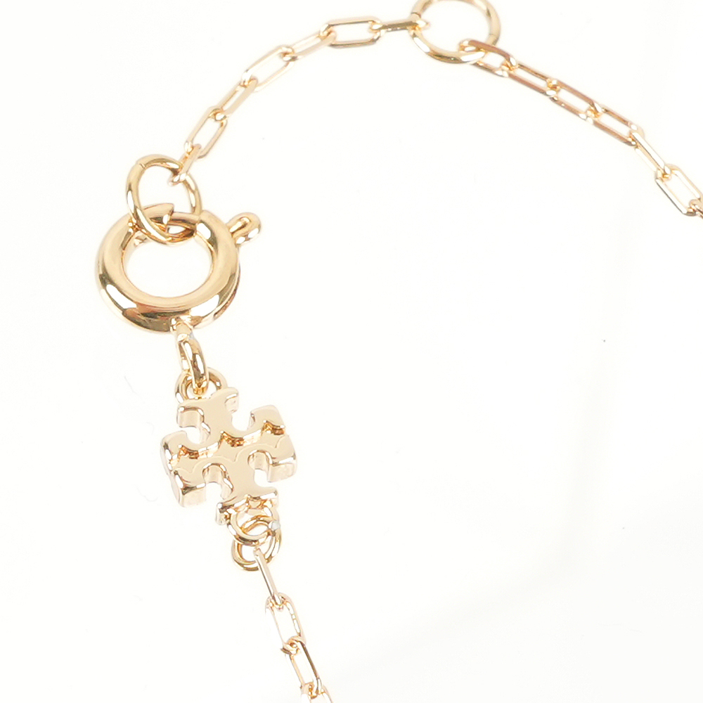 TORY BURCH Clover 鏤空幸運四葉草造型手鍊(金色), , large