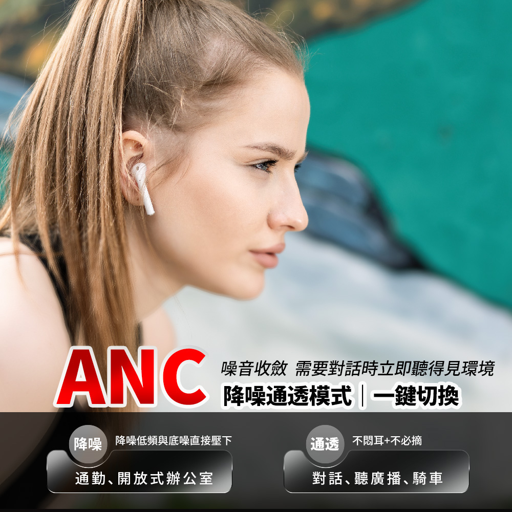 人因 Ai智能翻譯彩色觸控ANC降噪無線藍牙耳機 BW82W   (AI助理終生免費使用), , large