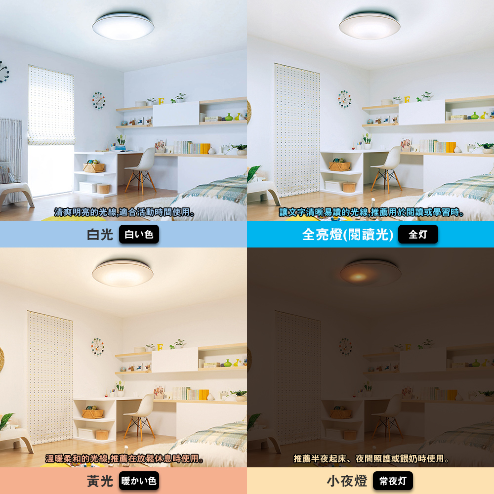 Panasonic International Brand 31.7W New Upgrade Brighter 20% Gold Color Remote Control Dimming Color Adjustment Ceiling Lamp LGC31216A09, , large
