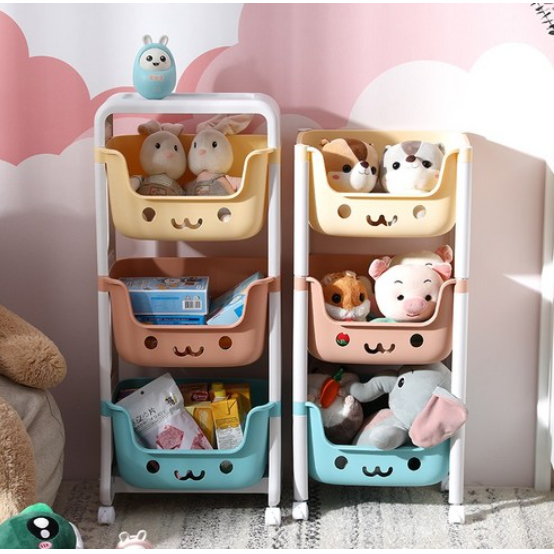 Children's toy storage rack, three layers, , large