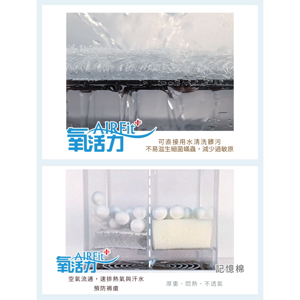 【旭】 日本旭川AIRFit氧活力夏晶涼感2.2cm空氣床墊 伊正推薦 舒適支撐 可水洗 6D透氣循環 涼墊, , large
