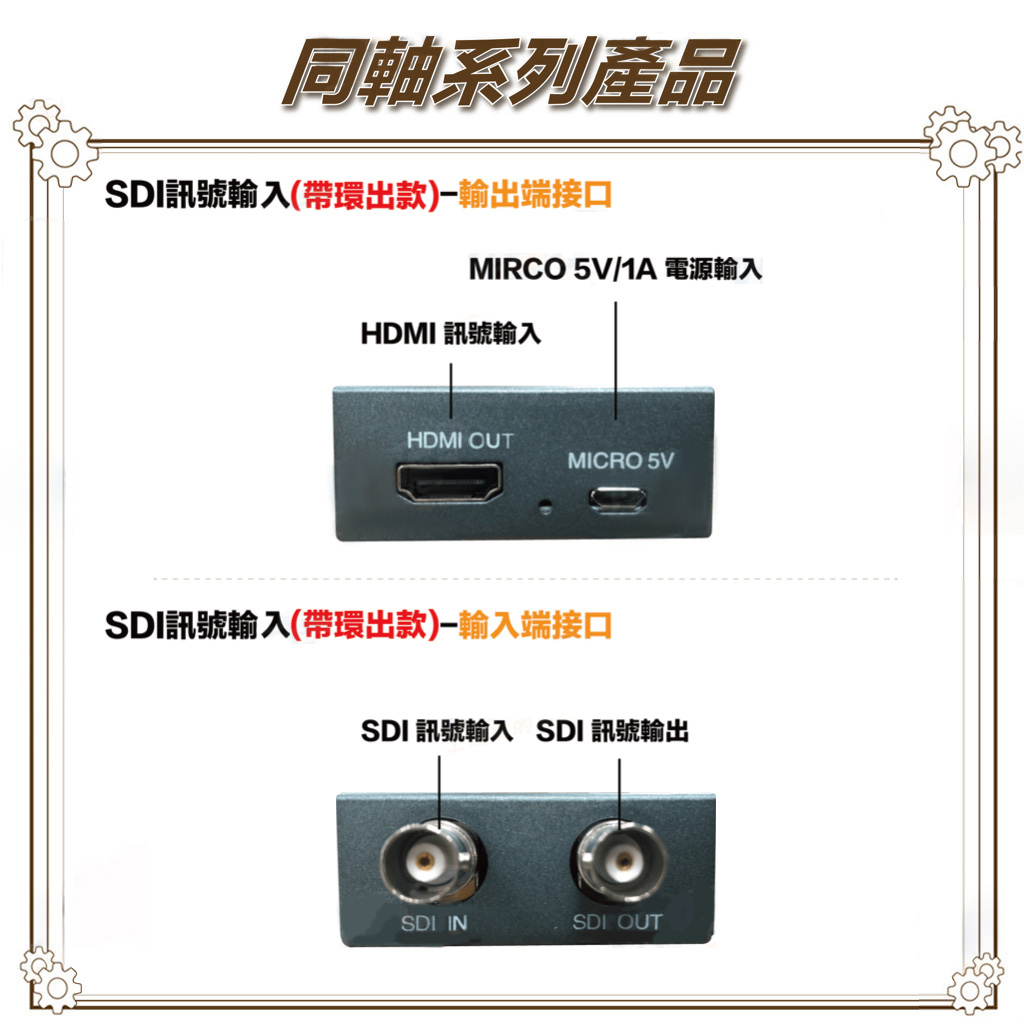 昌運監視器 HD-S201H SDI TO HDMI 影像轉換器 SDI訊號轉HDMI 帶SDI輸出, , large