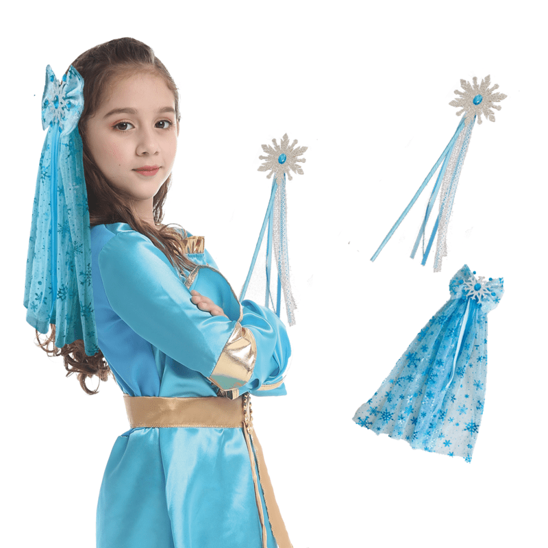 二件式雪花頭紗加仙女棒, , large