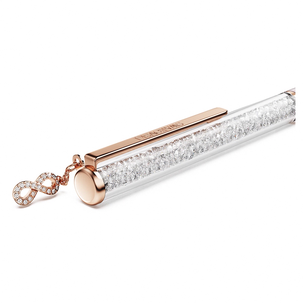 SWAROVSKI 施華洛世奇 Crystalline Infinity 無限符號吊飾水晶圓珠筆-黑色墨水5728731, , large