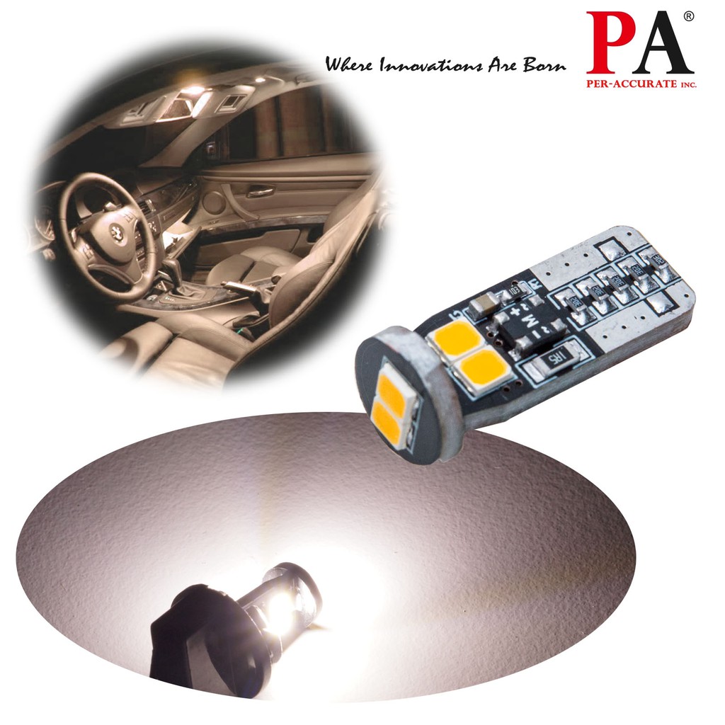 【PA LED】暖白光 T10 BA9S 雙尖 2835 SMD LED 室內燈 閱讀燈 車廂燈 行李箱燈, , large
