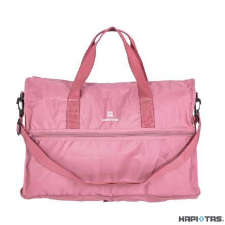 【HAPI+TAS】H0004 摺疊旅行袋(大)-霧面粉色, , large