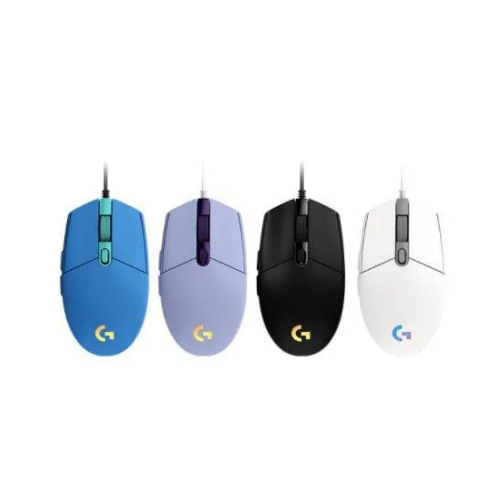 【 Logitech 羅技 】G102 藍色 LIGHTSYNC RGB 6 鍵 炫彩遊戲滑鼠 有線, , large