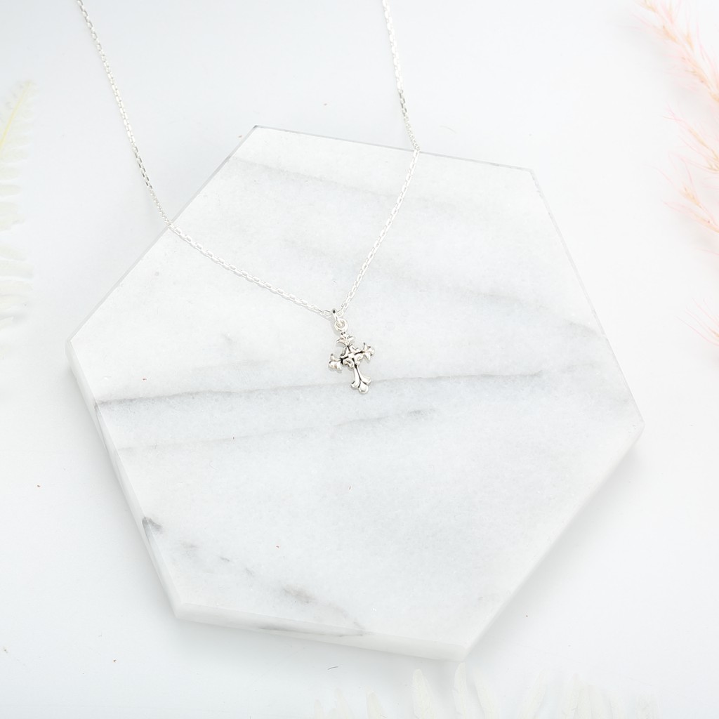 【Angel & Me】Iris Gothic Cross s925 sterling silver necklace Birthday gift, , large