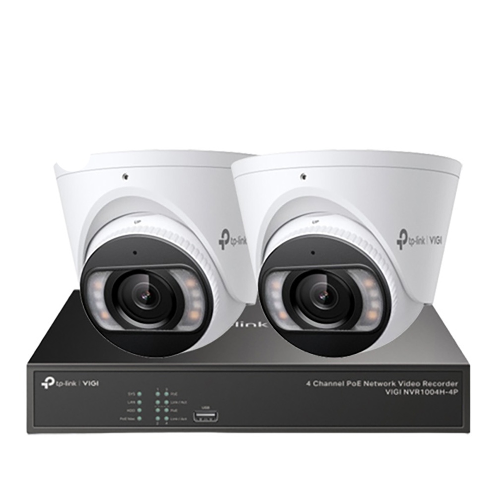 TP-LINK 昌運監視器組合 VIGI NVR1004H-4P 4路主機+VIGI C485/C385*2, , large
